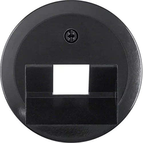 Hager Nostalgia Zentralplatte für 1 Toma EUA schwarz