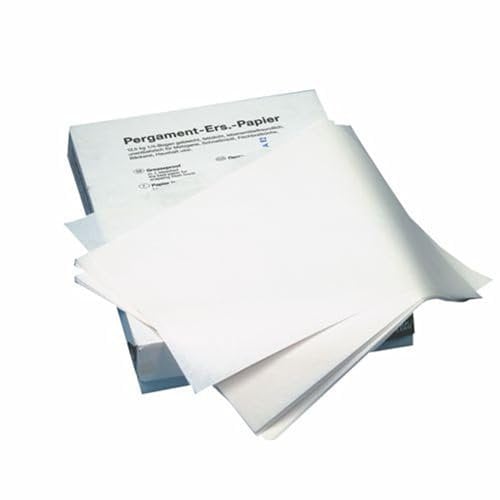 Pergament-Ersatz, 1/8 Bogen 37,5 cm x 25 cm Weiss à 12,5 kg, fettdicht