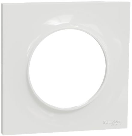 Schneider Electric S520702 Plaque 1 poste Odace Styl Blanc