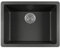 MR Direct Fregadero de cocina de un solo tazón TruGranite 808 negro