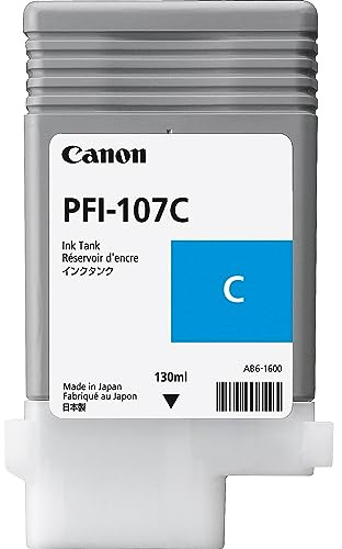Canon 107 130 ml Ink Cartridge - Cyan