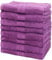 NatureMark 8er Pack Handtücher, 100% Baumwolle, 50 x 100 cm, Handtuch Set Lila