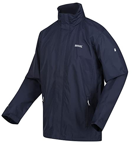 Regatta mens Regatta Mens Matt Waterproof Hiking Walking Jacket Coat Navy Navy/Navy M - Chest 39-40 (99-101.5cm)