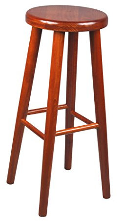 Magnetic Möbel Stück Holz Buche hell Heller Holzhocker Barstuhl Stuhl Barhocker 72 cm (Kirsche)