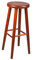 Magnetic Möbel Stück Holz Buche hell Heller Holzhocker Barstuhl Stuhl Barhocker 72 cm (Kirsche)