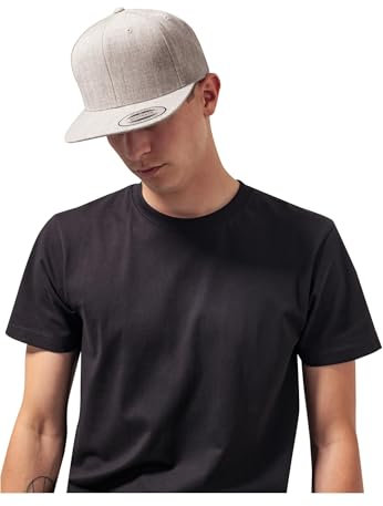 Yupoong Unisex Classic Snapback Cap Kappe, heather/heather, Einheitsgröße
