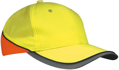 Myrtle Beach Uni Cap Neon-Reflex, neon yellow/neon orange, One size, MB036 nyeno
