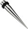Treuheld® | 2mm Dehnstab | Silber | Chirurgenstahl 316L | Dehner für Flesh Tunnel + Ohr Plugs | Dehnungsstab + 2 Gummiringe | Ear Expander