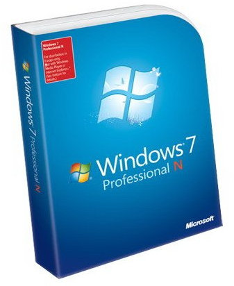 Microsoft Windows 7 Professional, N version (PC DVD)