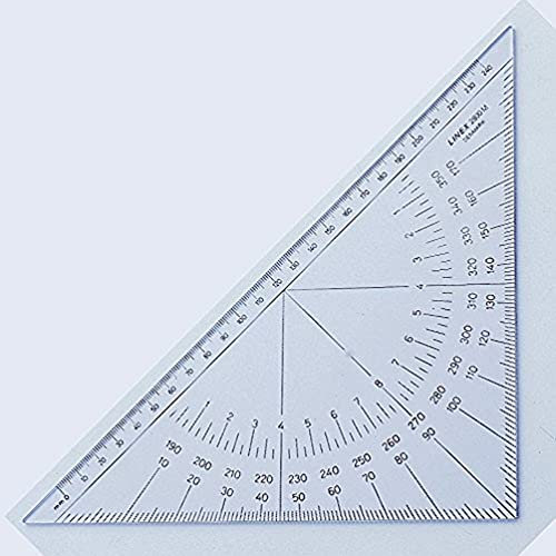 Linex 2800MH - Goniometro nautico, 28 cm, scala 240 mm, trasparente