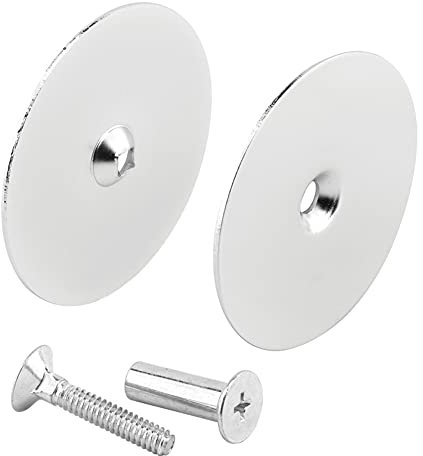 Prime-Line U 9531 2-5/8 in, Chrome Hole Filler Plate Door Knob Door Cover