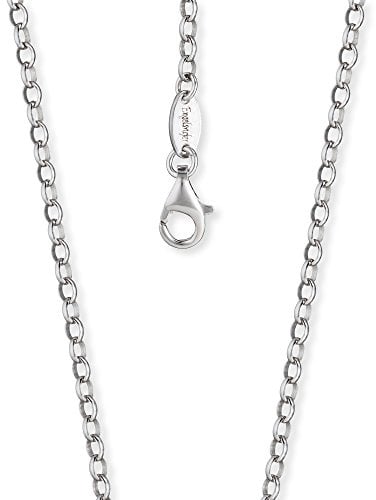 Engelsrufer Damen Halskette Ankerkette aus 925er-Sterlingsilber, Stärke 2,85 mm, Länge 45cm, Karabinerverschluss, nickelfrei, ERN-45-A