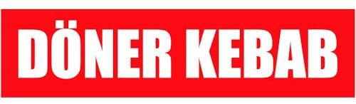 KIWISTAR - Werbeplane - Döner Kebab - 150cmx50cm - Plane Banner Gerüstplane