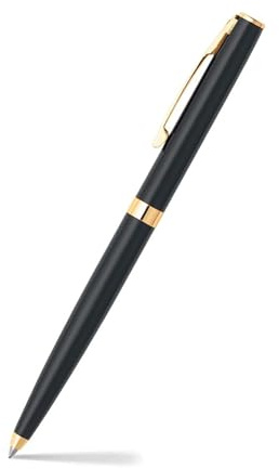 Sheaffer Sagaris Gold Tone Trim Ballpoint Pen - Gloss Black