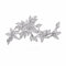GULICX Modeschmuck Für Braut Klassische Zirkonia CZ Silber-Ton Blumen und Blatt Brosche und Anstecknadel