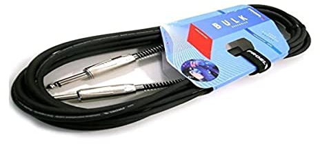Proel BULK100LU1, Cavo professionale audio da 1 metro per Strumenti, Connessioni Jack Mono 6.3mm a jack Mono 6.3mm, Nero