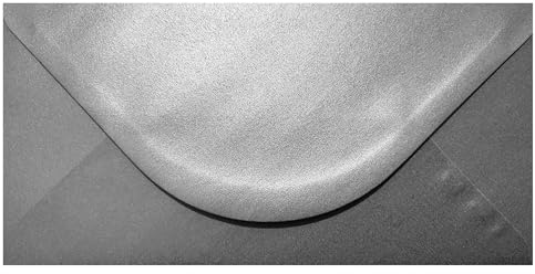 Cranberry Briefumschläge, DIN lang, silberfarben, metallisch, 110 x 220 mm, 100 Stück