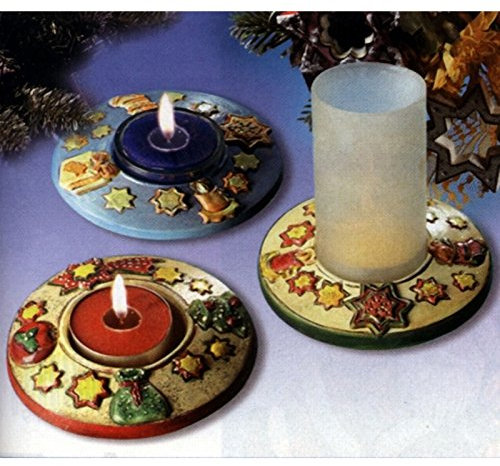 Giessform Kerzenhalter Weihnachten 2 Motive