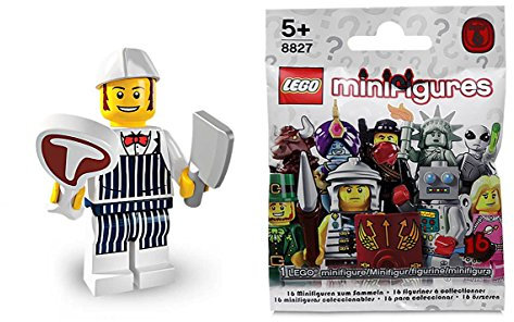LEGO 8827 - Minifigur Schlachter / Metzger aus Sammelfiguren-Serie 6