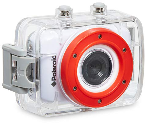 Polaroid XS7 HD 720p 5MP Waterproof Sports Action Camera with LCD Touch Screen, Mounting Kit Included