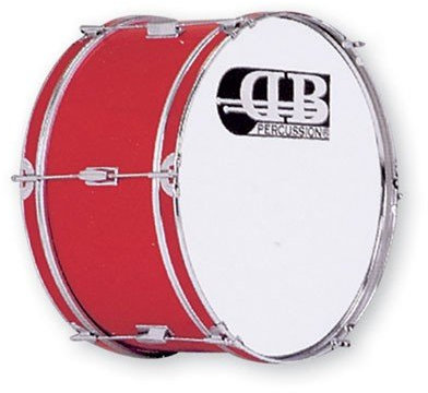 DB Percussion DB0047 - Bombo banda 20 x 10, color rojo