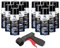 AUPROTEC Lackspray RAL 9005 schwarz glänzend Sprühlack Glanzlack Auto Lack Spray 12x 400ml + 1x Original Pistolengriff