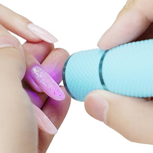 Koly® UV Gel Nail Polish Mini LED Nail Dryer Curing Lamp Flashlight Torch (Sky Blue)