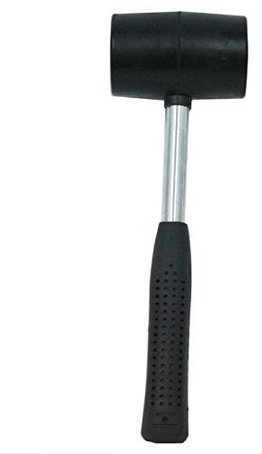 Out There! 16oz Rubber Mallet with Steel Handle and Rubber Grip