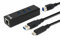Plugable USB Hub with Ethernet, 3 port USB 3.0 Bus Powered Hub with Gigabit Ethernet Compatible with Windows, MacBook, Linux, Chrome OS, Includes USB C and USB 3.0 Cables