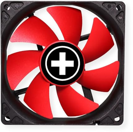 Xilence XPF92.R 92mm Gehäuselüfter, 3PIN, rot/schwarz