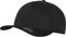 Flexfit 5 Panel Baseball Cap - Unisex Mütze, Kappe für Herren und Damen, einfarbige Basecap, rundum geschlossen - Farbe black, Größe S/M