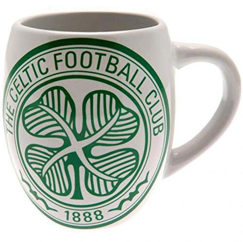 Celtic FC Green White Tea Tub Football Club Crest Fan Gift Boxed Mug Official