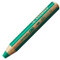 STABILO - Buntstift, Wasserfarbe & Wachsmalkreide - woody 3 in 1 - Einzelstift - dunkelgrün