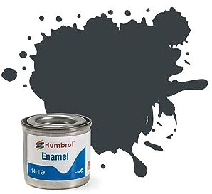 Humbrol Vernice per modellini, AA0730, n. 66, Colore Verde Oliva, Opaca, Stagno n. 1 (14 ml), Smalto per Modelli, plastica, Metallo, Legno, Vetro, Ceramica e Altro, Vernice per ritocchi Smaltata, per