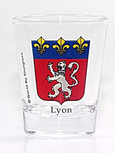 Lyon France Coat of Arms Shot Glass