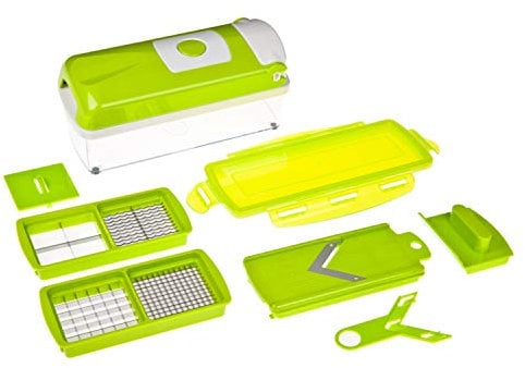 Genius Nicer Dicer Smart 7 Teile Kiwi Schneiden Würfeln Hobeln Obst- und Gemüseschneider Bekannt aus TV NEU, 22.2 x 10 x 8.1999999999999993 cm
