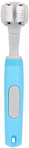 Beeztees 796236 Plastik 3-Weg Zahnbuerste, blau/grau