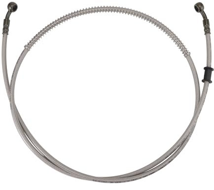 GOOFIT 1550mm 155cm Motorcycle Reinforced Hydraulic Brake Oil Hose Line Pipe Fitting Stainless Steel Braided Cable Banjo Diameter Replacement For Scooter Pit Dirt Bike Enduro Motocross