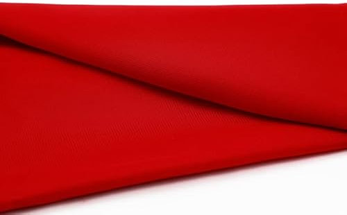 Chiffon Dekostoff/Meterware am Stück (Rot)