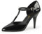 Higher-Heels PleaserUSA Pumps Vanity-415 Lack schwarz Gr. 43