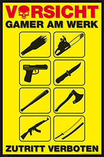 empireposter MB 112 Gaming Gamer am Werk - Waffen