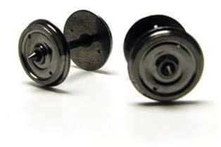 Hornby R8264 14.1mm Coach Wheels - 2 hole - Spare Parts and Train Accessories for Hornby OO Gauge Model Railway Sets, Coupling and Modelling Tools - Coach Wheels (Pack of 10), Scale 1:76