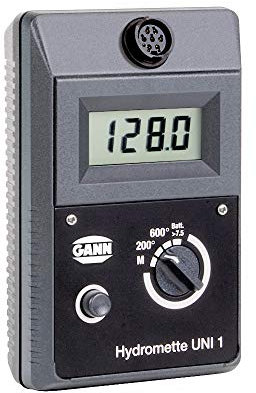 Gann Hydromette UNI 1 - Elektronisches Digital-Anzeigegerät ohne Zubehör mit LCD-Digital-Anzeige, MB 35, B 50, B 60, RF-T, IR 40, PT 100, MH 34, Batteriebetrieben, 42 cm Displaygröße, Messgerät
