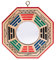 lachineuse Bagua-Spiegel, Holz, Convexe Color, 11x11x1cm