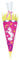Ursus 9870001 - Schultüte Bastelset Easy Line Einhorn, sechseckig, Höhe ca. 68 cm, Duchmesser ca. 20 cm, diverse Stanzteile, teilweise beglittert, inklusive Bastelanleitung, ideal für die Einschulung