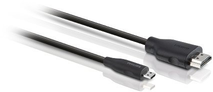 Philips SWV2462W/10 - Cable HDMI (1.5 metros), negro