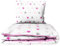 2 Piece Baby Children Quilt Duvet & Pillow Set 120x90 cm to fit Toddler Cot Bed (Pink Stars)