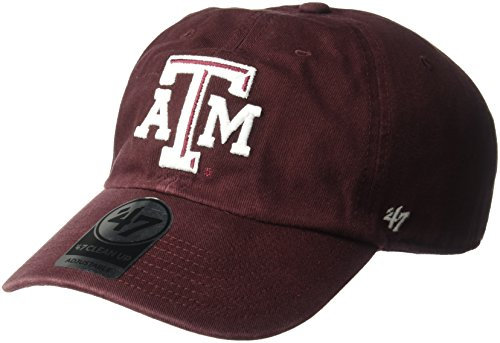 '47 NCAA Texas A & M Aggies Herren Clean Up Cap, Dark Maroon, One Size