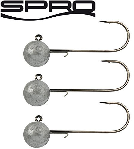 Spro JIGKOPF JIGHEAD HD90-3ER Pack - 14, by 3, Silver, N°6/0, 5.8