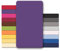 CelinaTex Jersey Topper Spannbettlaken Lucina 200x200-200x220cm lila 100% Baumwolle gekämmt bis 12cm Matratzenhöhe Spannbettbezug, Leintuch, Bettlaken, elastisch, Strech, Oeko-Tex